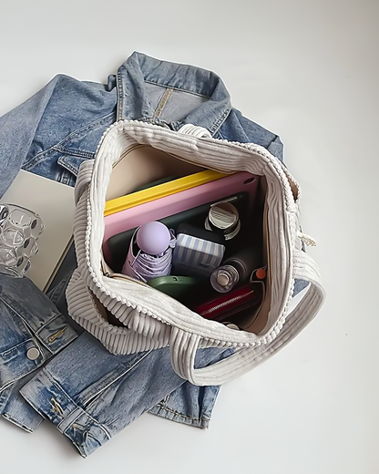 Leticia | Bolsa de transporte con detalles de cordón