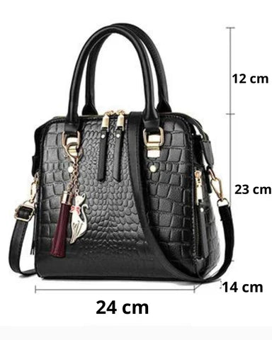 Coco™ | Bolso con textura de cocodrilo