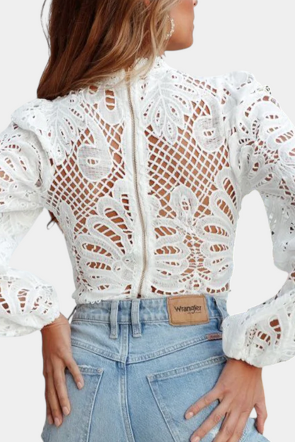 Maribel | Blusa de Encaje a mano