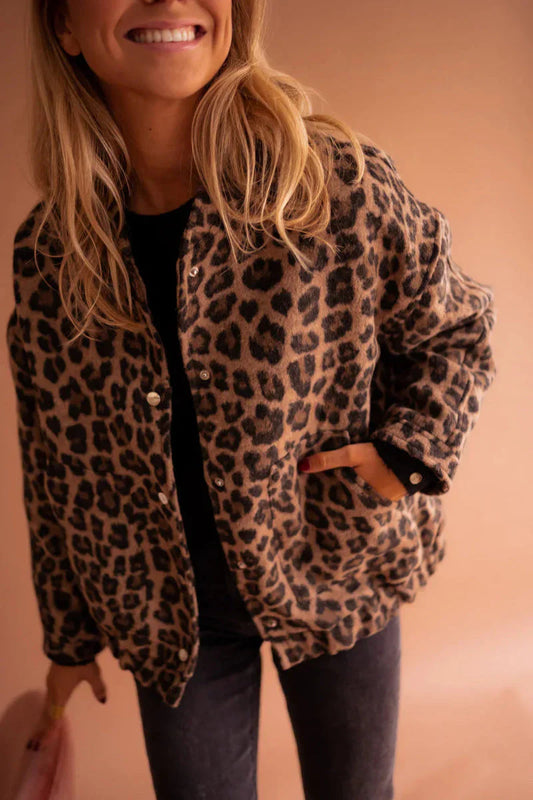 Leopard™ | Chaqueta Bomber de Leopardo