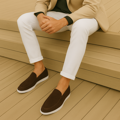 Sebas | Elegantes mocasines de ante